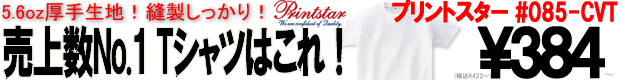 当社一押し！5.6oz厚手で縫製しっかり！サ   イズカラー豊富で一番人気！半袖レギュラーTシャツ/Printstar