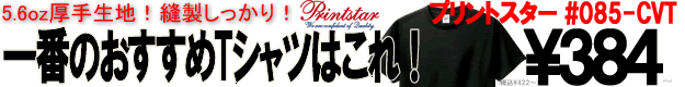 当社一押し！5.6oz厚手で縫製しっかり！サ   イズカラー豊富で一番人気！半袖レギュラーTシャツ/Printstar