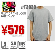FRUIT OF THE LOOM半袖Tシャツ#T3930